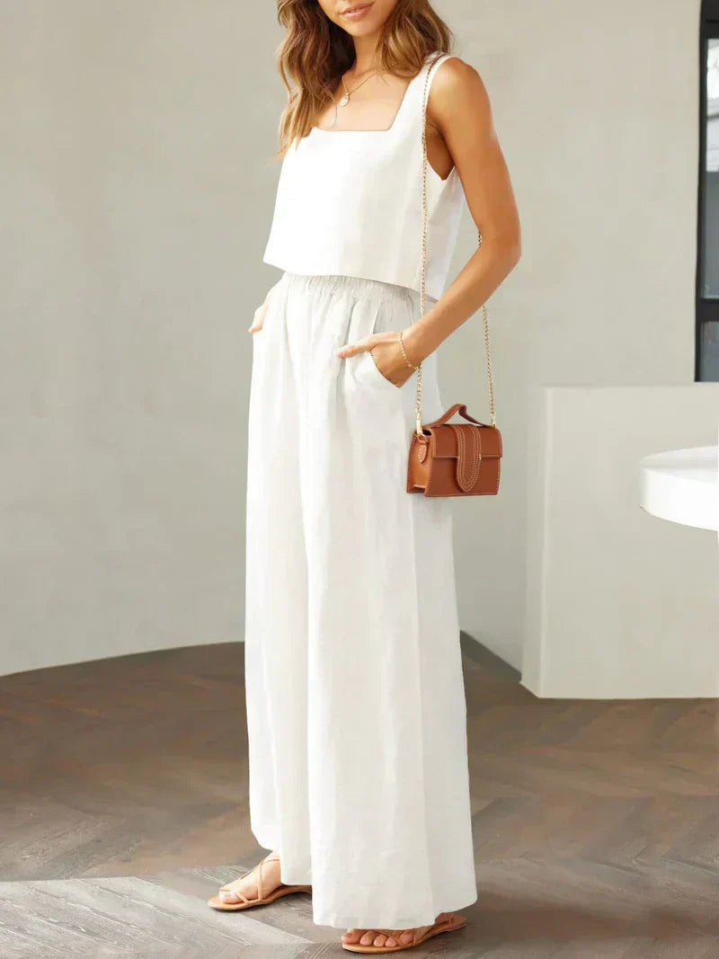 Isabella | Damen Set aus Top und Hose für stilvolle Outfits