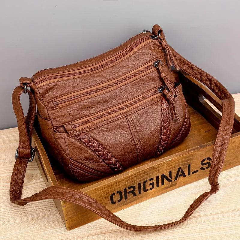 Orisas-Tasche aus Weichem Leder