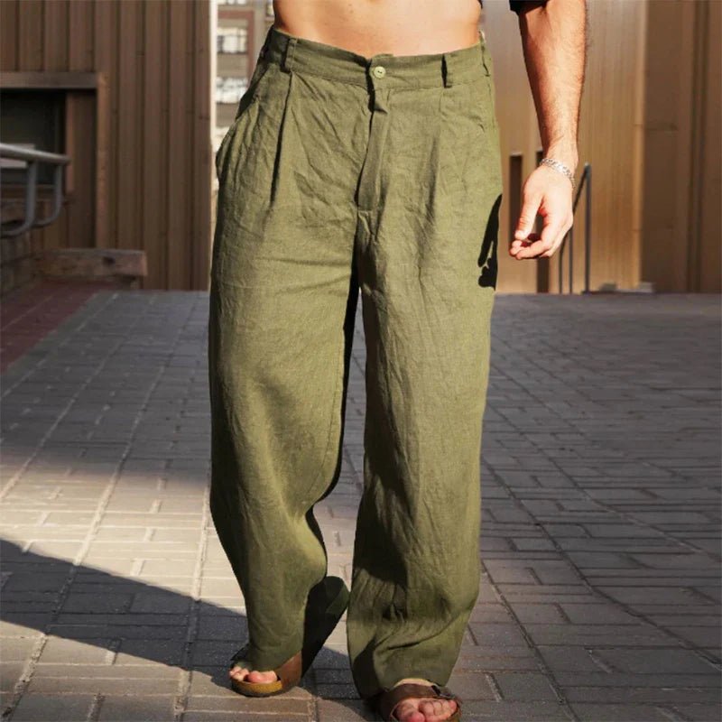 Casimir | Herren Weite Hose Falten Entspannte Passform
