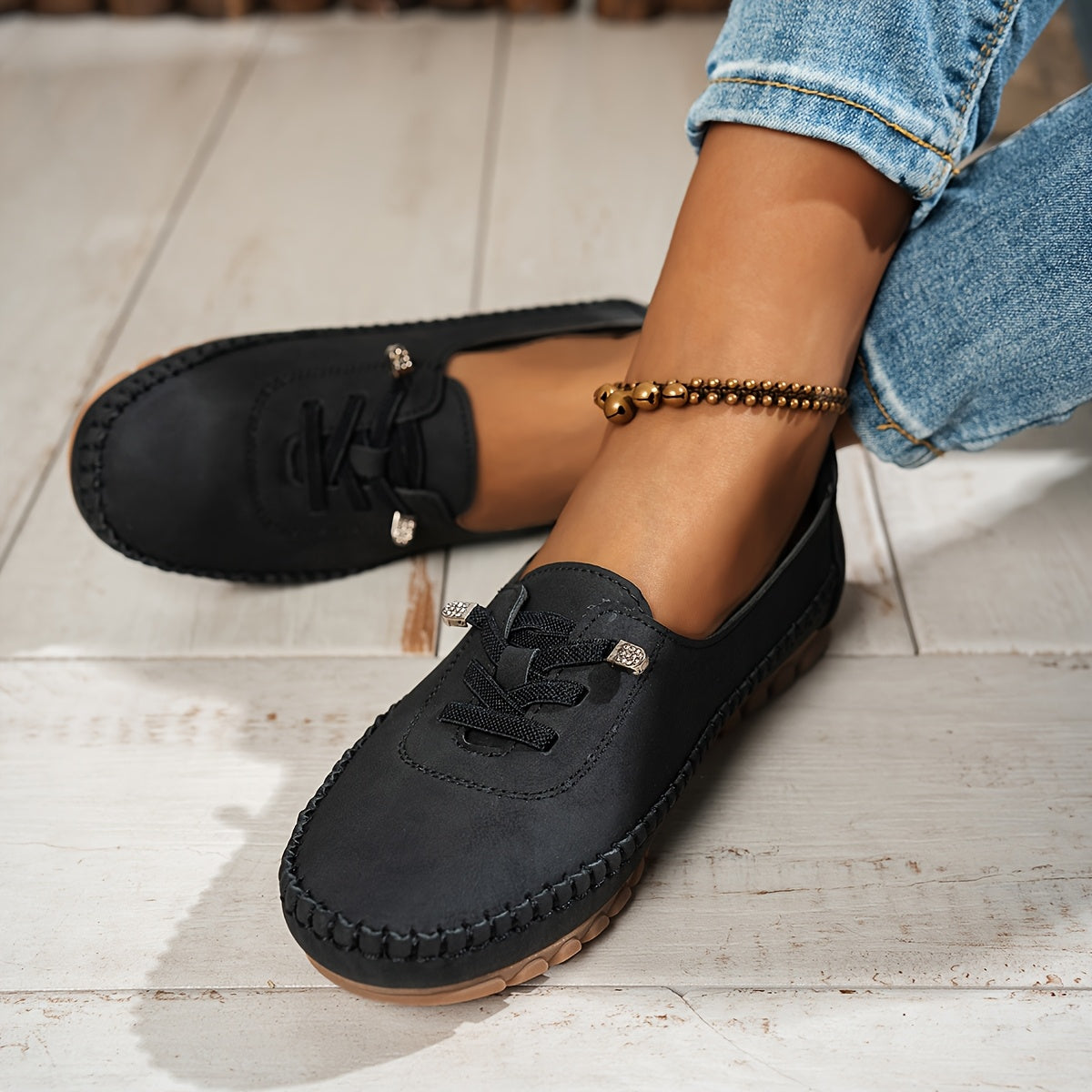 Cordania | Damen Komfort Schnür Loafer