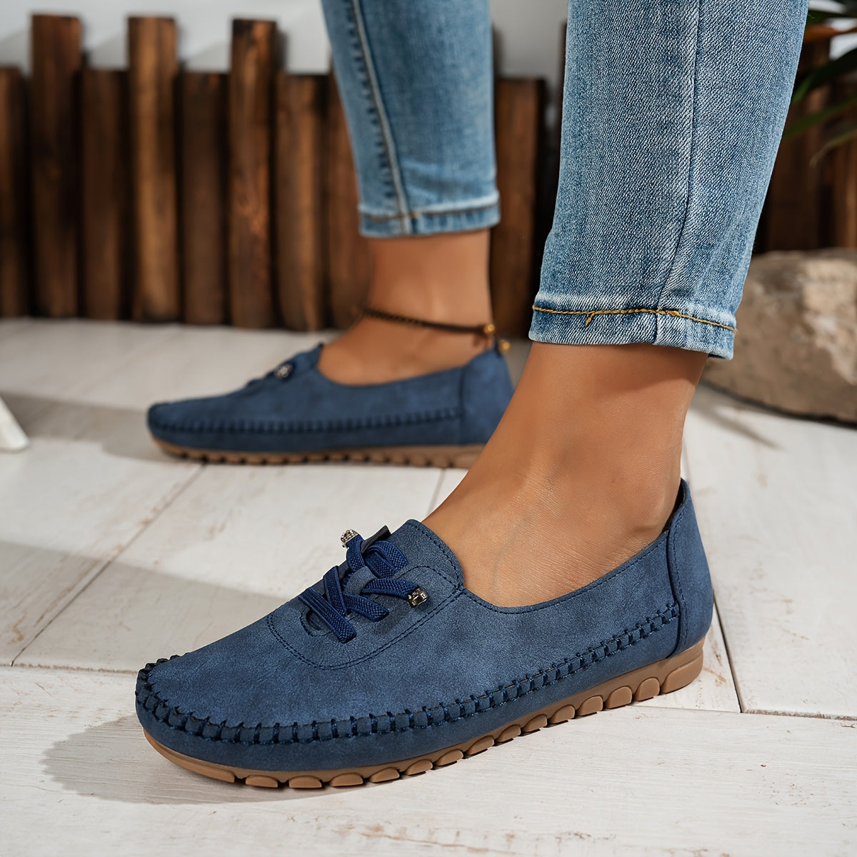 Cordania | Damen Komfort Schnür Loafer