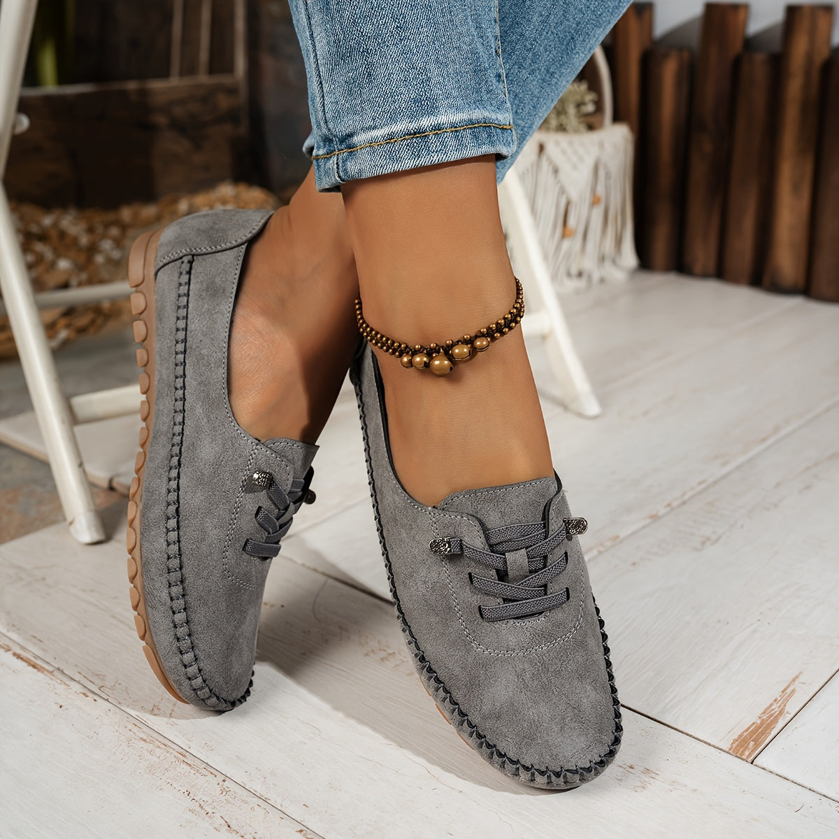 Cordania | Damen Komfort Schnür Loafer