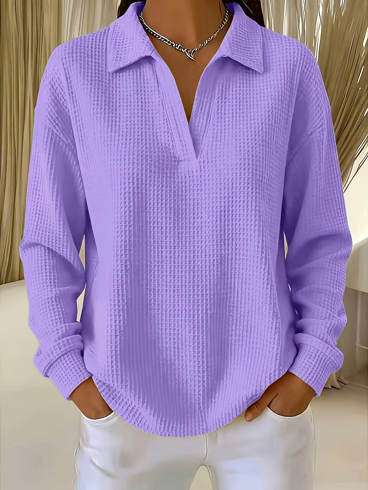 Daphnie - Elegantes Hemd Mit Polokragen
