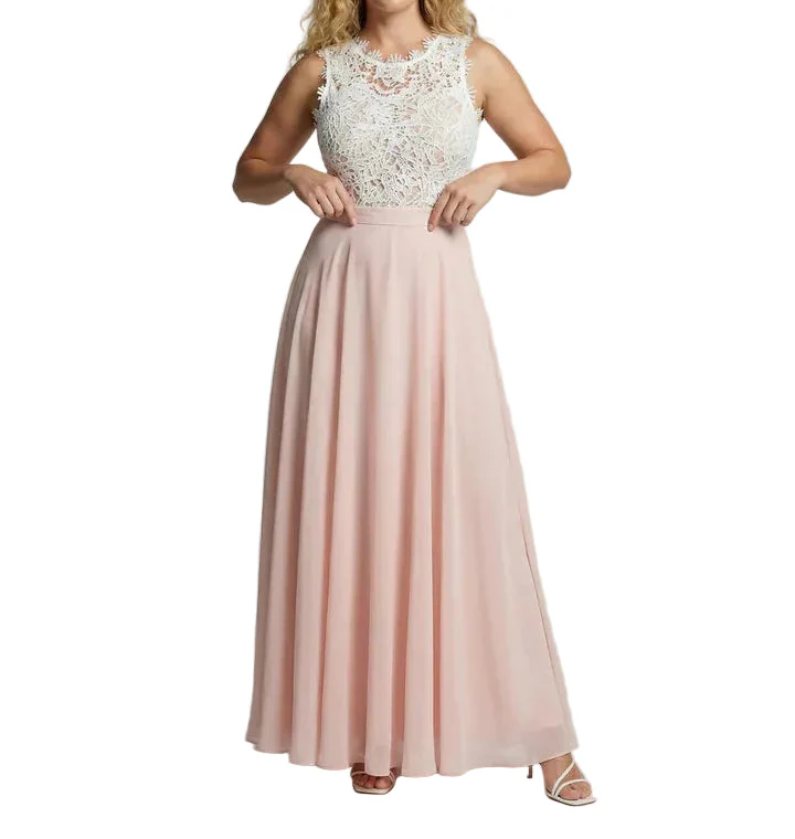 Damen Ärmelloses Maxikleid mit Spitzenoberteil und langem Rock