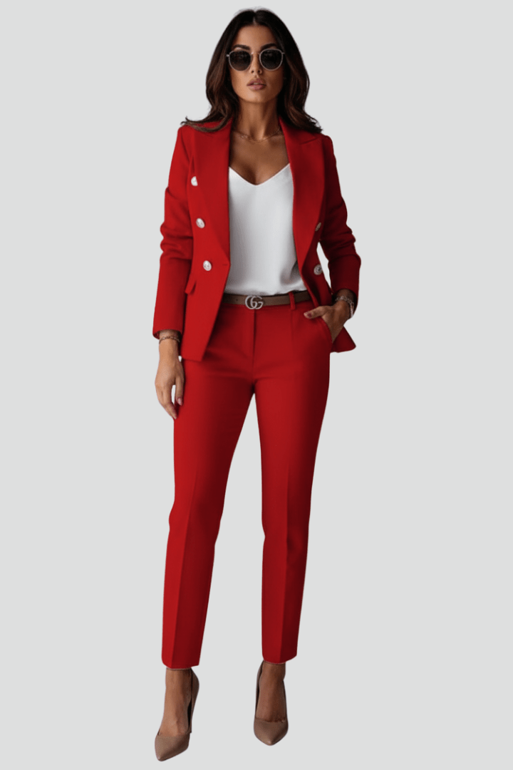 Damen Blazer Hosen Set