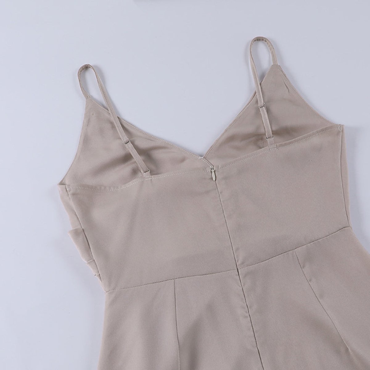 Marie | Damen Cocktailparty-Kleid elegantes Maxi-Abendkleid mit Schlitz V-Ausschnitt