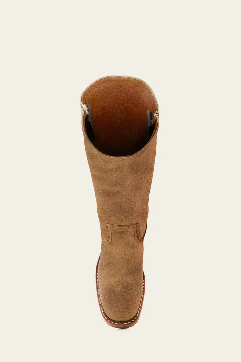 Luisa | Damen Kniehöhe Leder Stiefel Blockabsatz