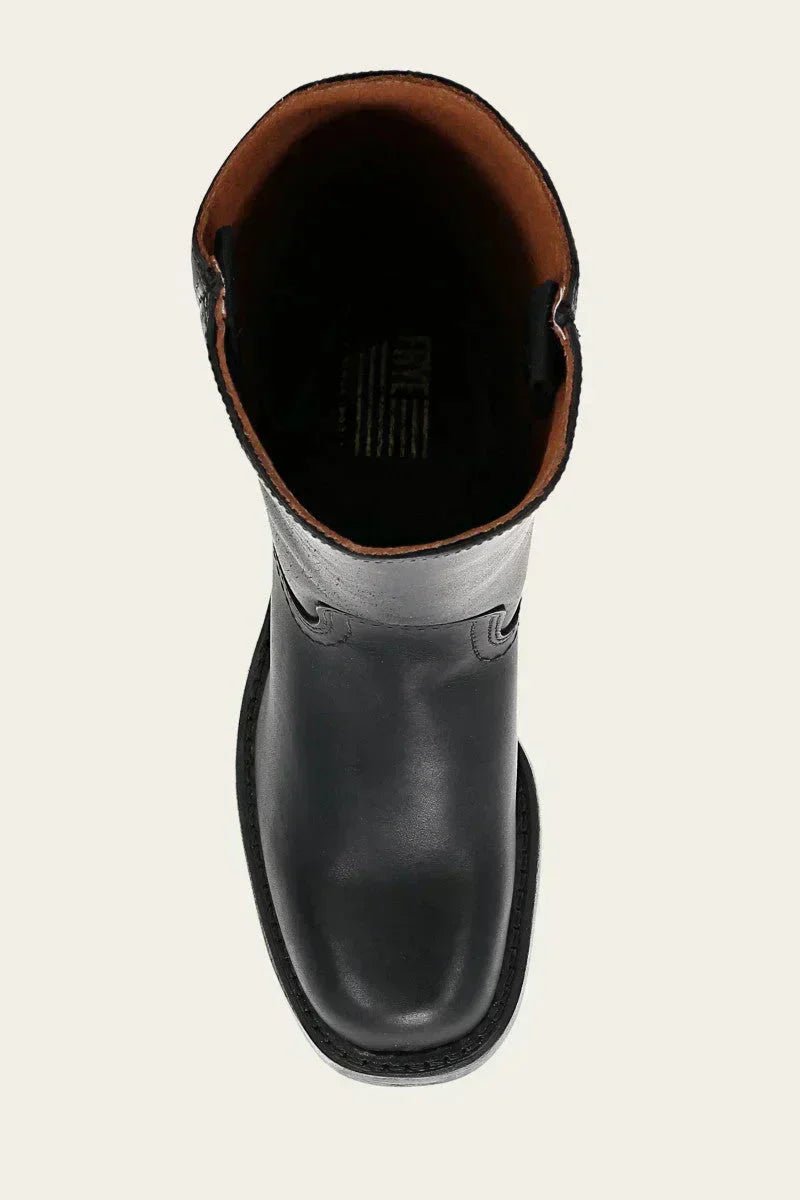 Luisa | Damen Kniehöhe Leder Stiefel Blockabsatz
