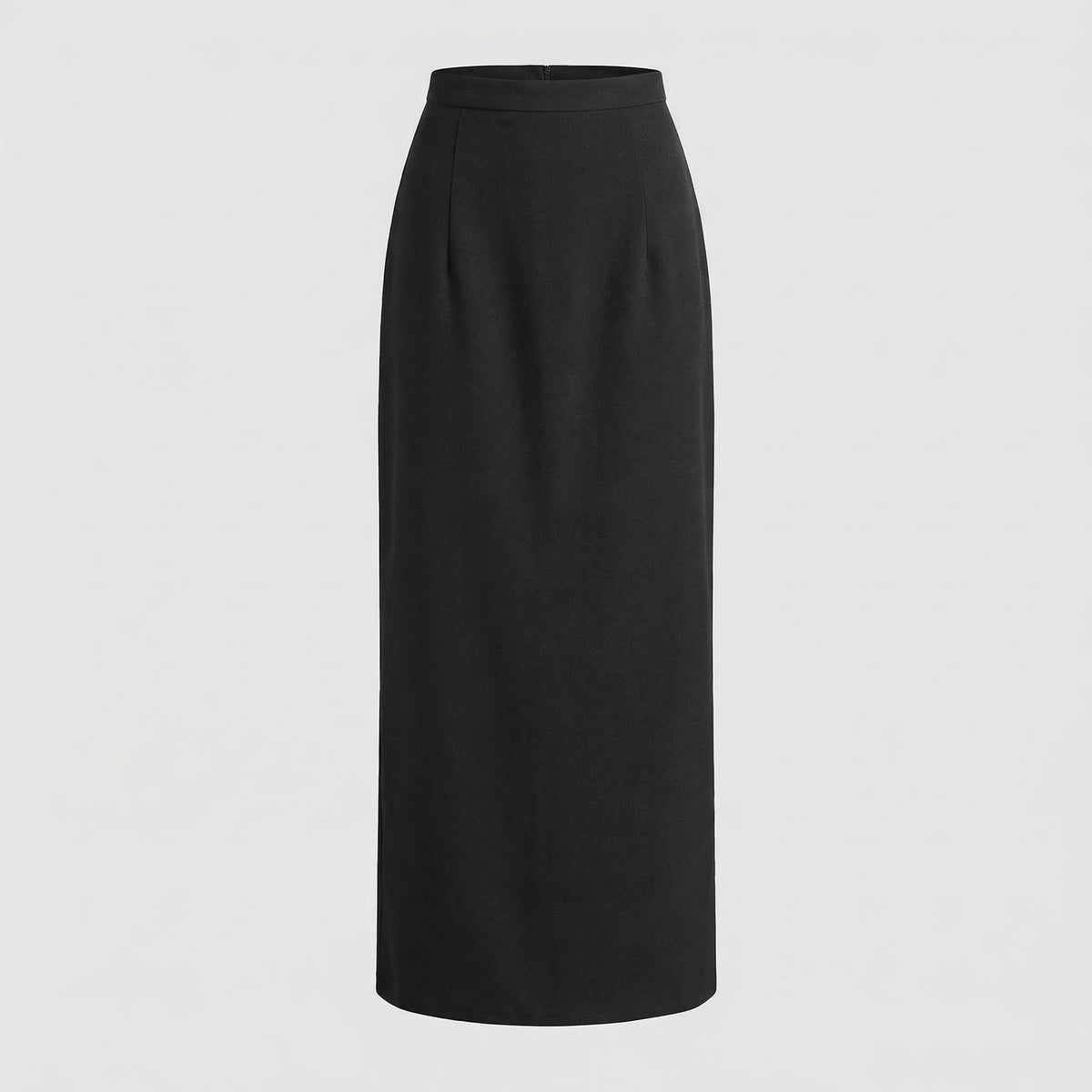 Damen langer Rock mit hohem Bund und gerader Silhouette