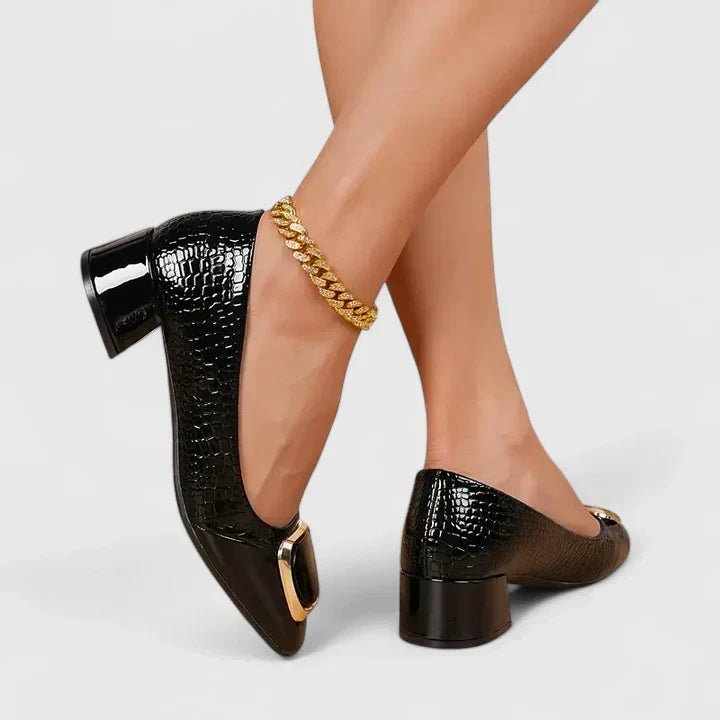 Sophie | Damen Loafer Bequem Klassisch Block Absatz