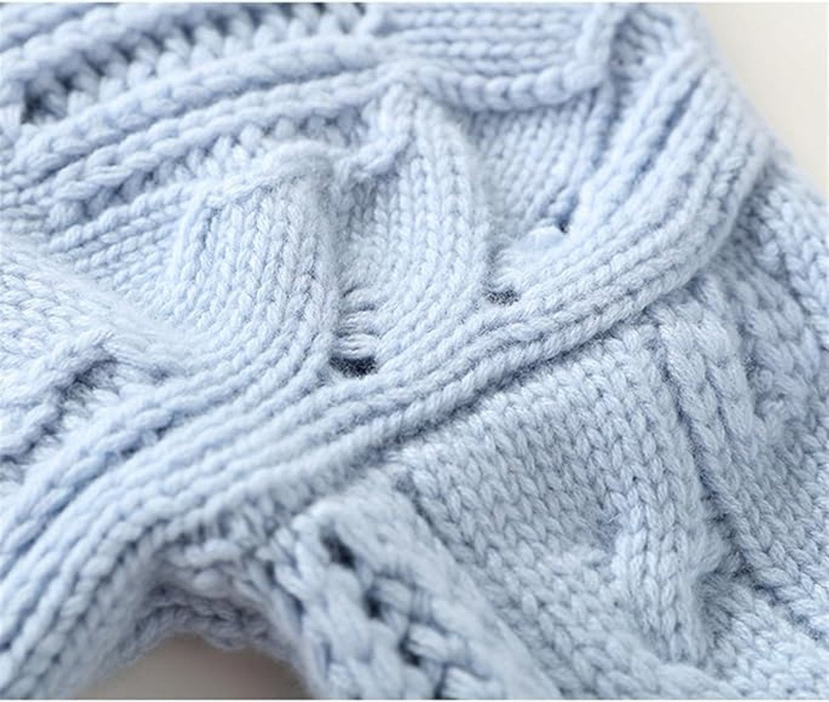 Johanna | Damen Lockerer Zopfmuster Stehkragen Knit Sweater
