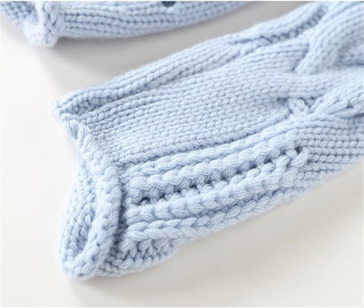 Johanna | Damen Lockerer Zopfmuster Stehkragen Knit Sweater