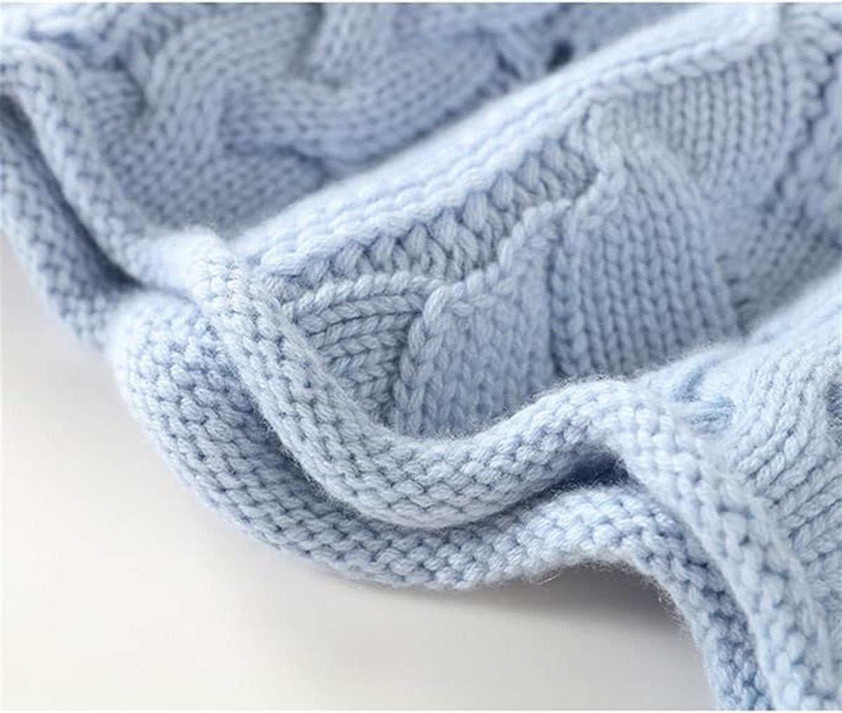 Johanna | Damen Lockerer Zopfmuster Stehkragen Knit Sweater