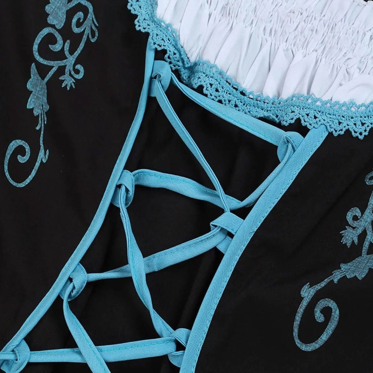 Clara | Damen Oktoberfest Dirndl Kleid mit Schürze und Schnürung