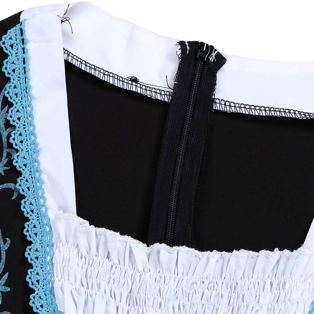 Clara | Damen Oktoberfest Dirndl Kleid mit Schürze und Schnürung