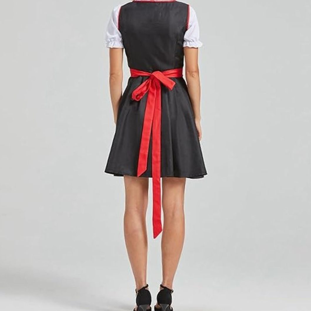 Hannah | Damen Oktoberfest Dirndlkleid Traditionelles Trachtenkleid mit Schürze