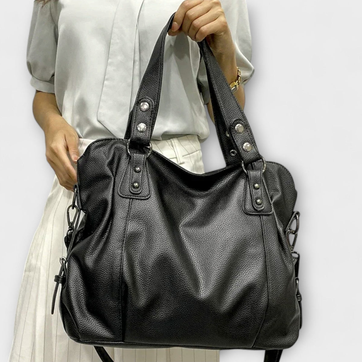 Sophie | Damen Schultertasche Leder-Optik Hobo-Stil