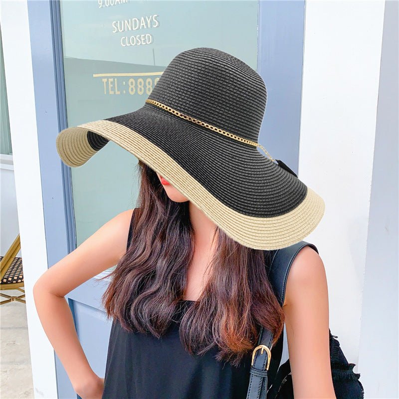 Damen Sonnenhut mit breiter Krempe Elegant