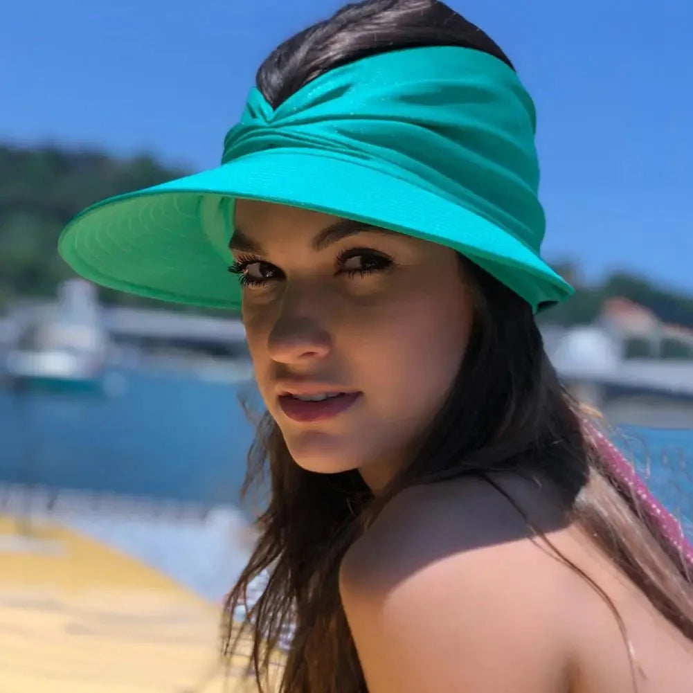 Damen Sonnenhut mit UV Schutz und breitem Schirm