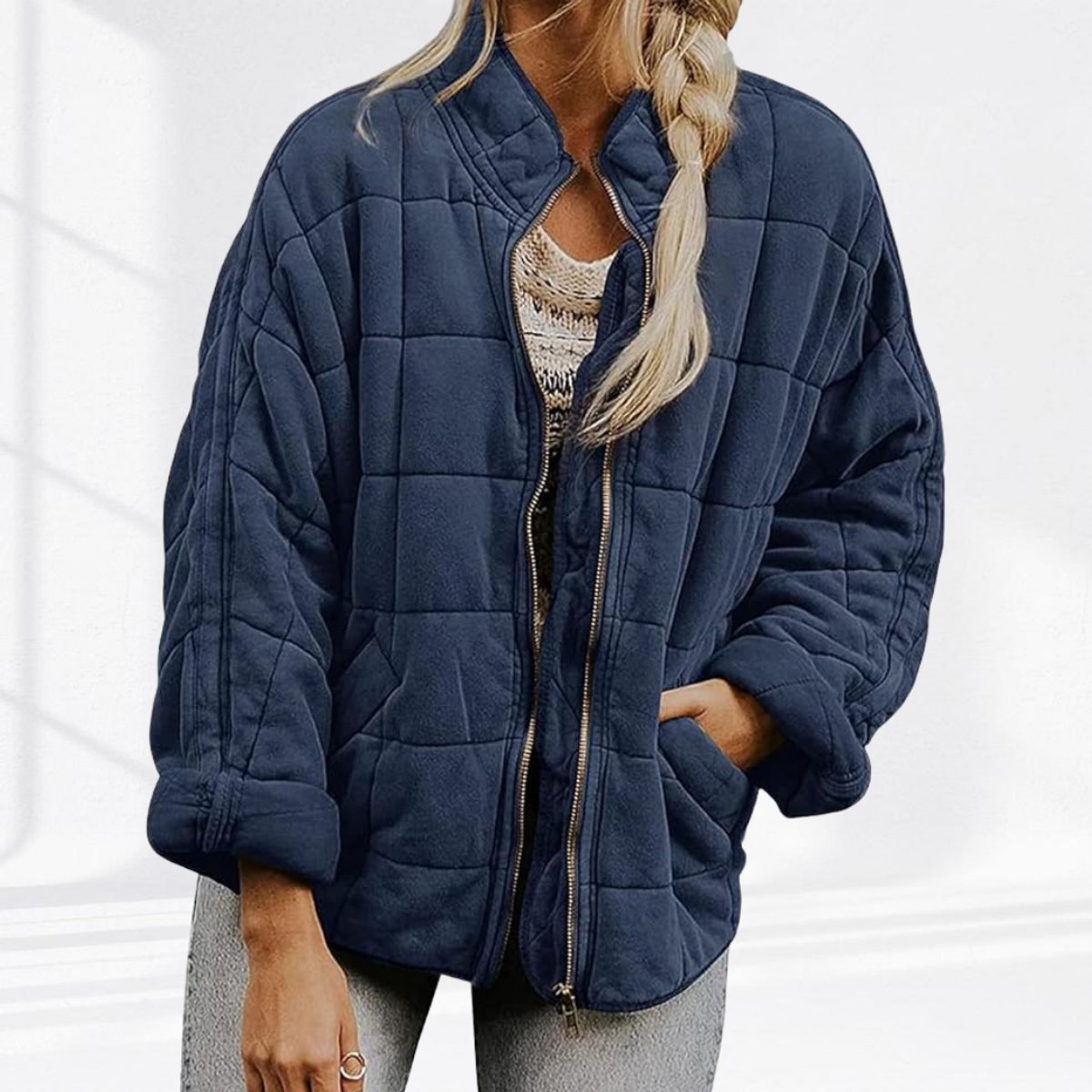 Luisa | Damen Steppjacke gesteppt mit Reißverschluss Regular Fit Übergangsjacke