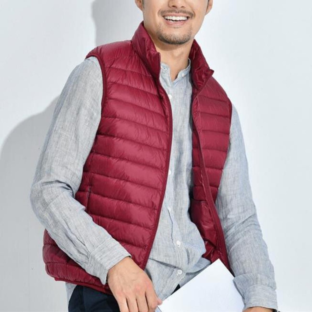 Luisa | Damen Steppweste leichte Puffer Vest mit Reißverschluss Stehkragen