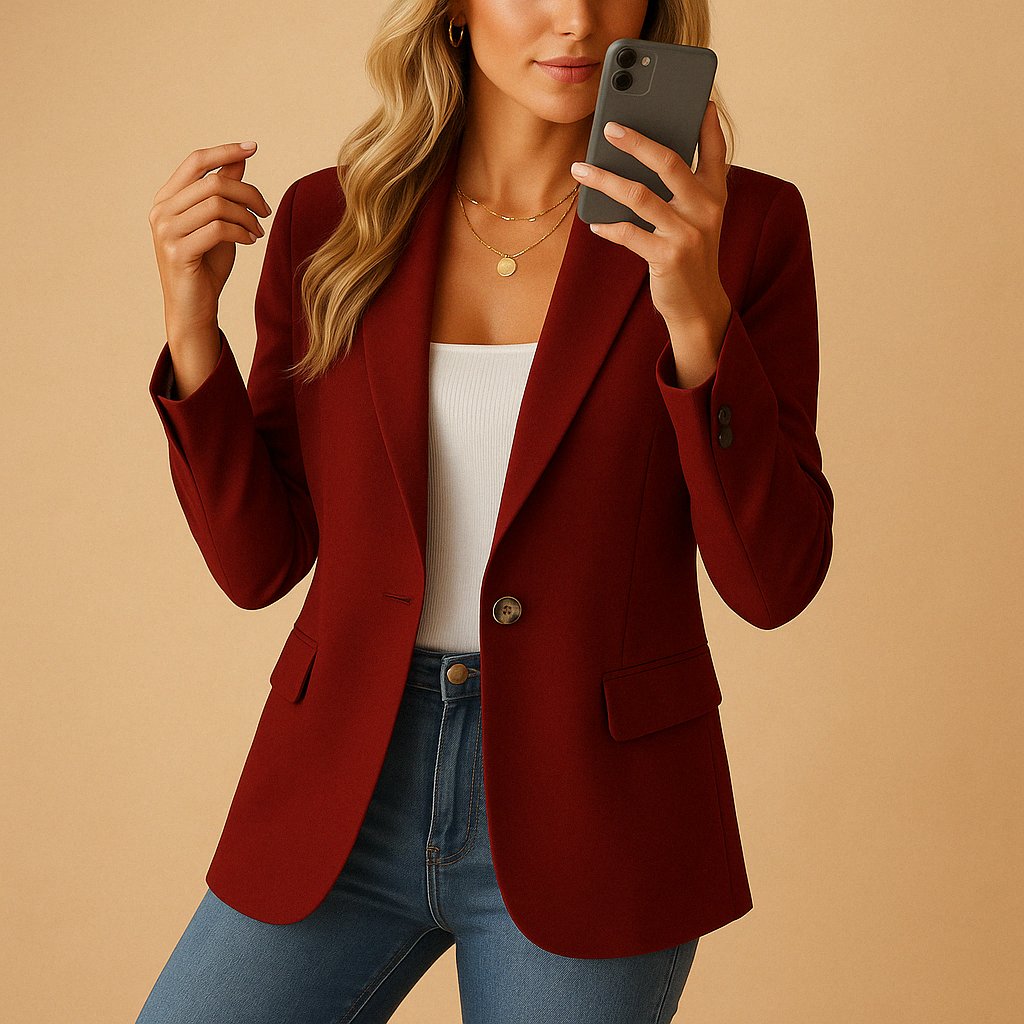 Katharina | Damen Stretch-Blazer Einreihig Tailliert