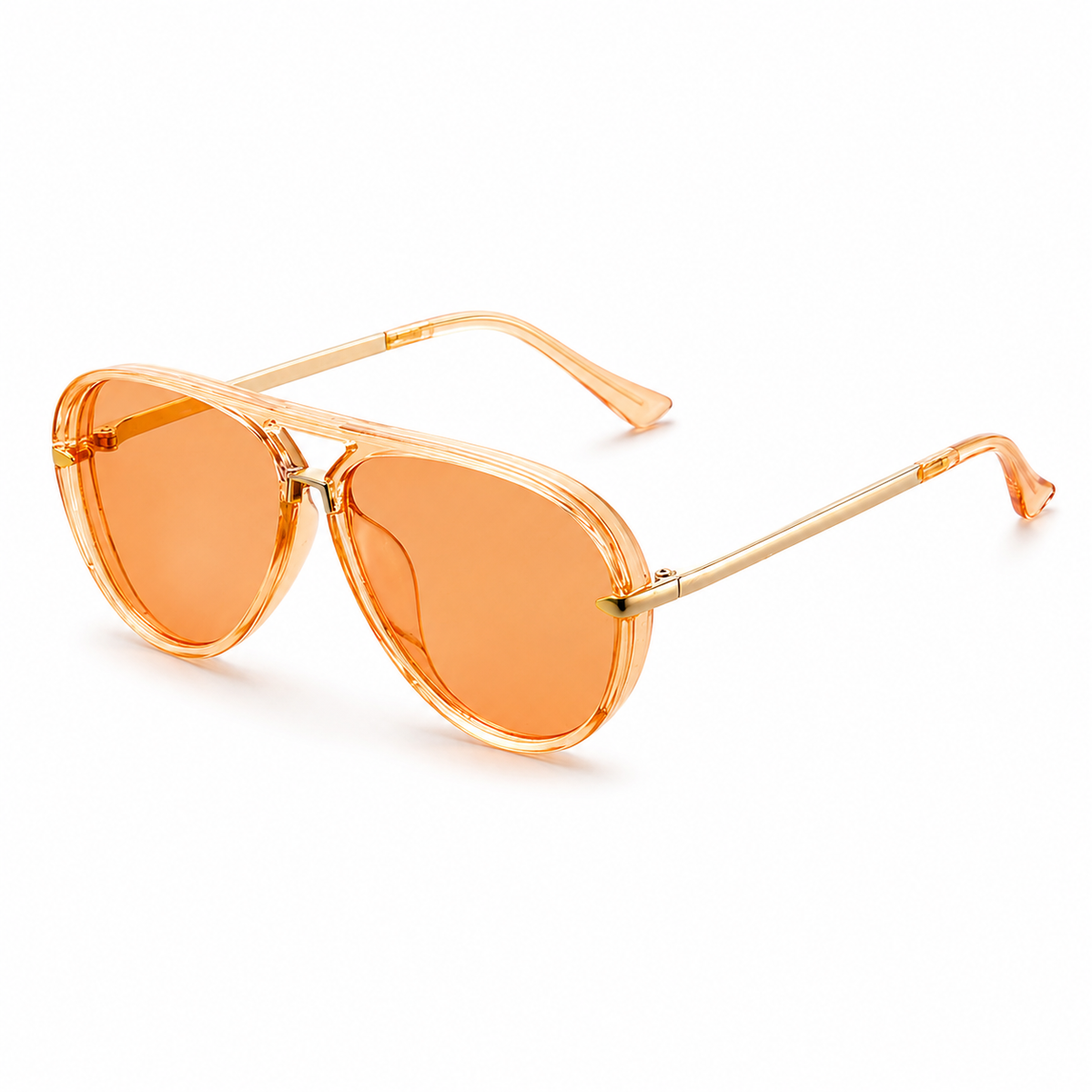 Damen Übergroße Sonnenbrille mit Doppelsteg