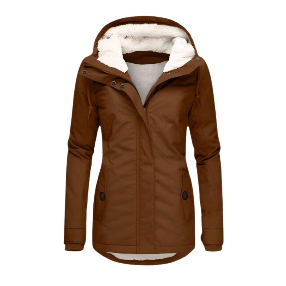 Nora | Damen Winterparka Sherpa-Gefüttert Wasserabweisend Tailliert Women Coat
