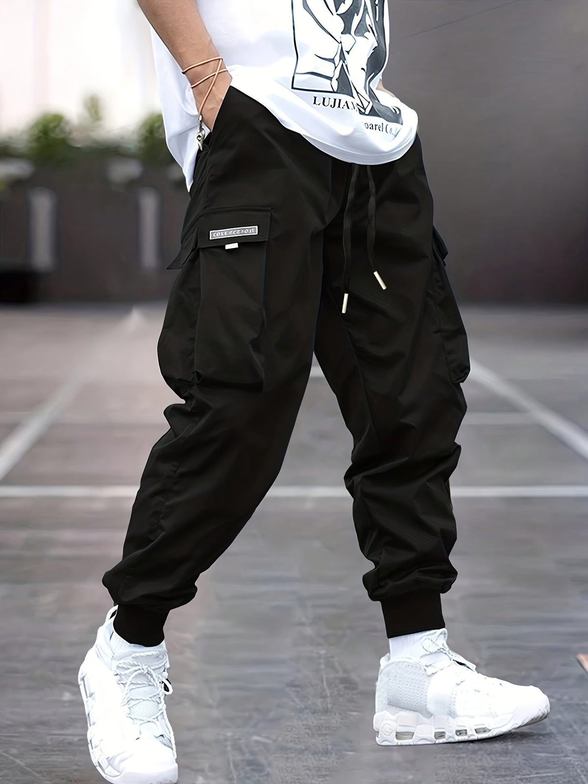Daxton | Herren Cargo Jogger Hose mit Cargotaschen