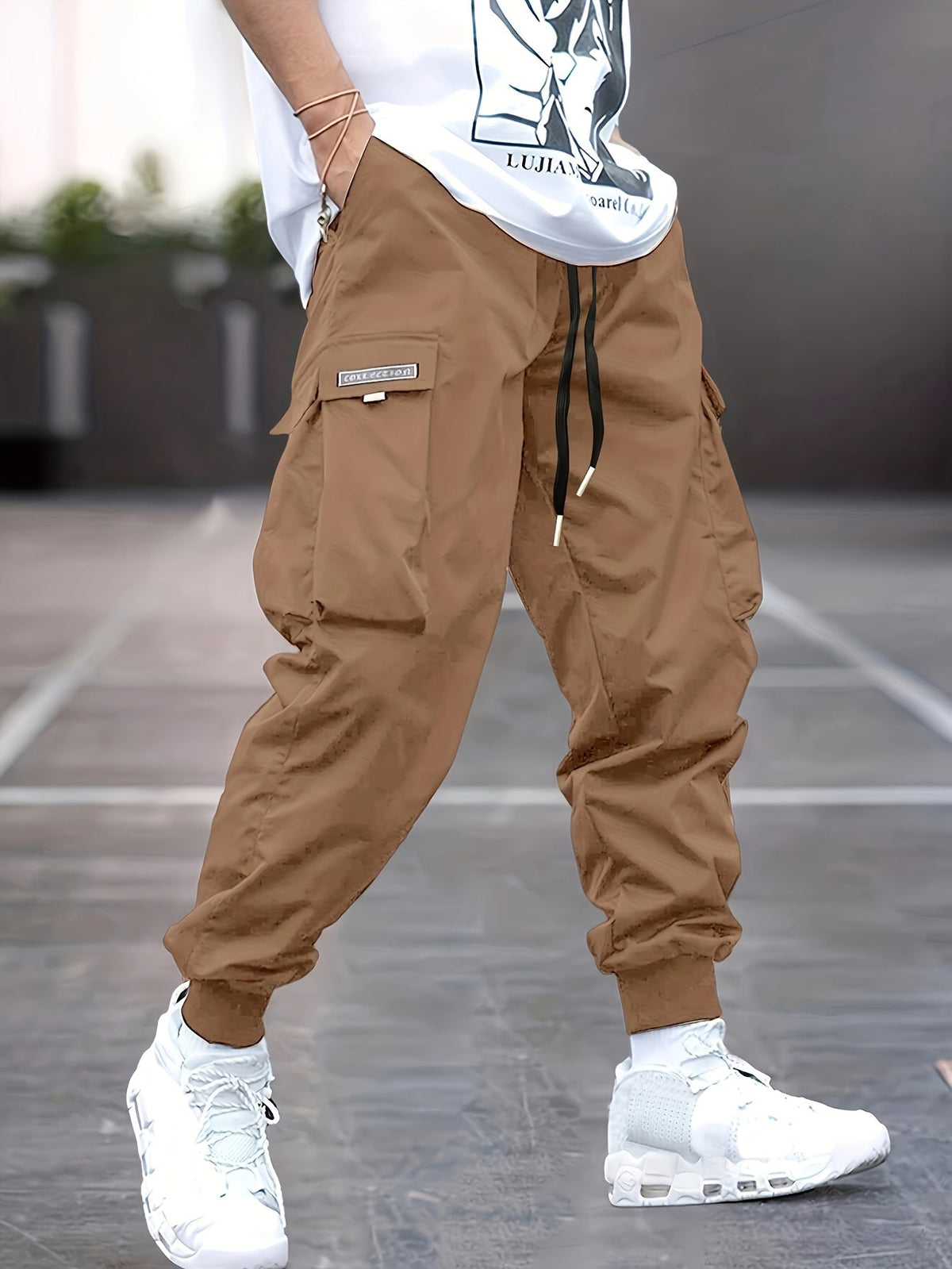 Daxton | Herren Cargo Jogger Hose mit Cargotaschen