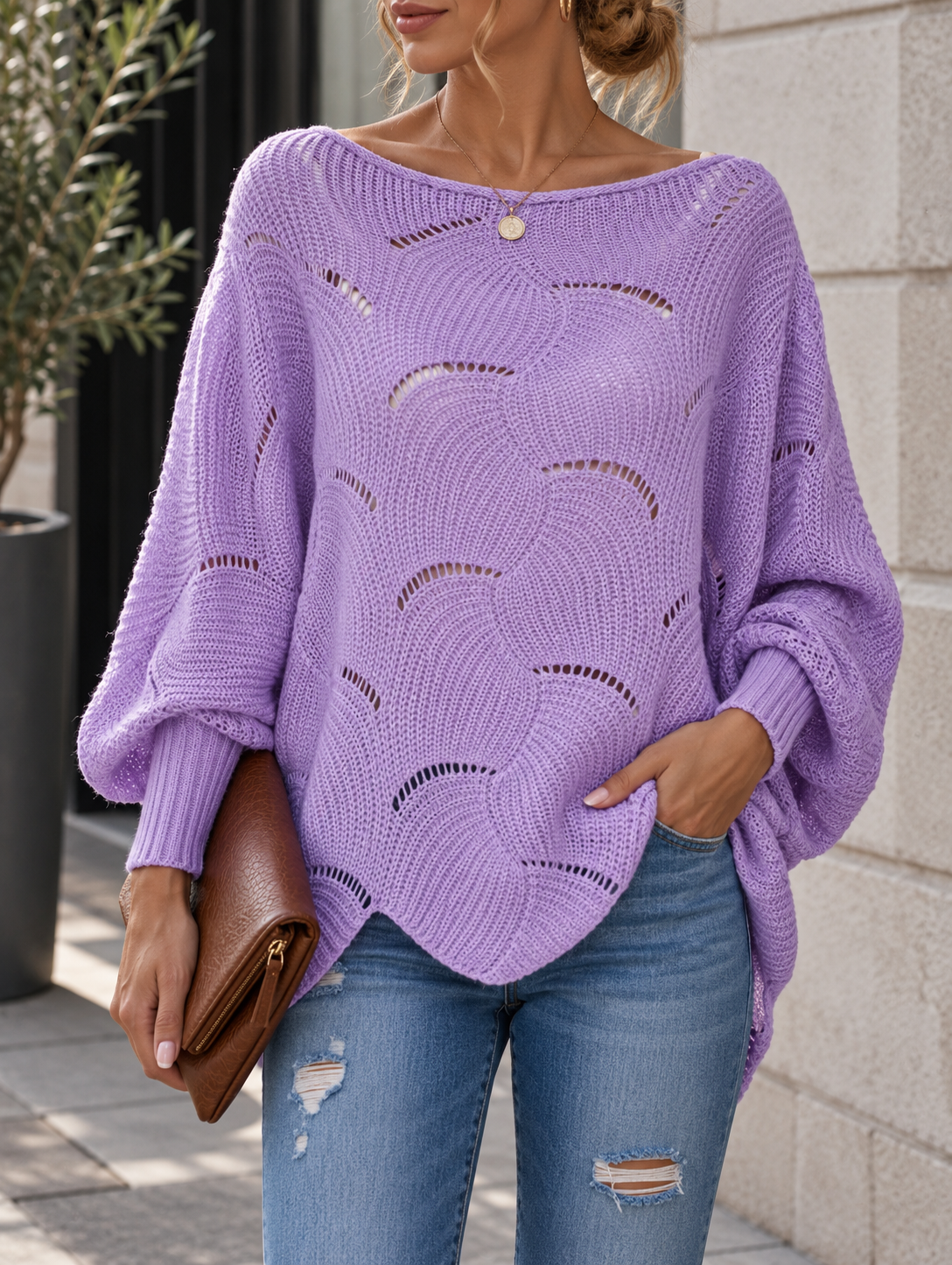 Zeyna – Langärmeliger Strickpullover