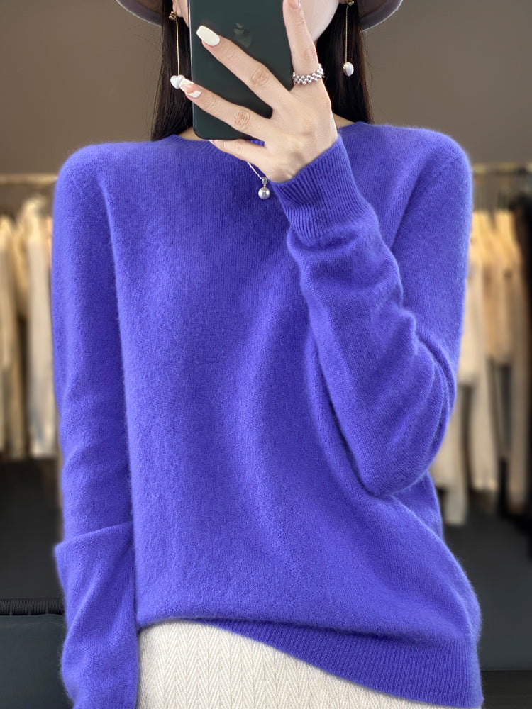 Kirsten | Damen Klassischer Strickpullover mit Langarm