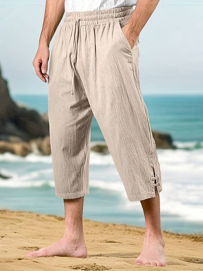 Eksteen - Lässige Leinenhose Mit Mehreren Taschen