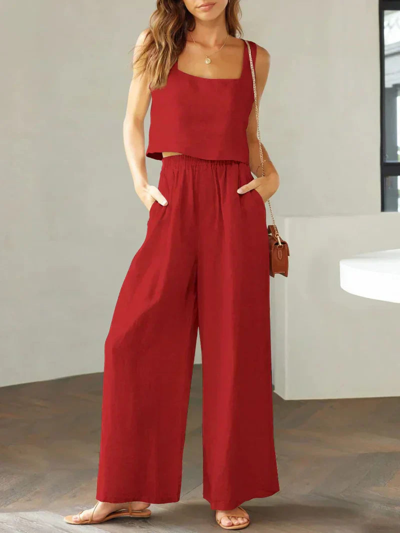 Isabella | Damen Set aus Top und Hose für stilvolle Outfits