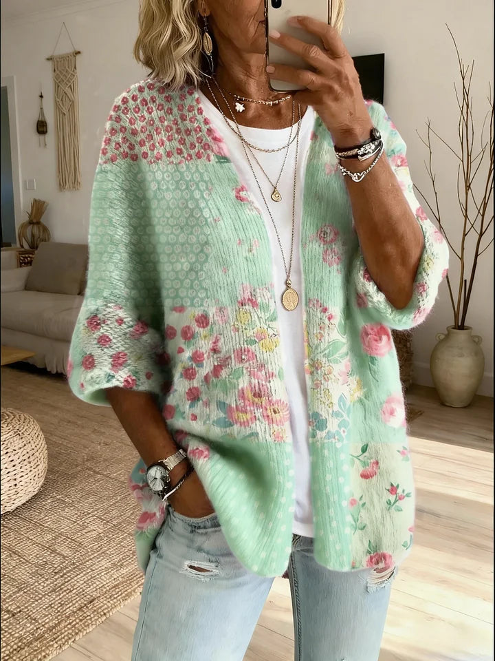 Stevena – Pullover Mit Elegantem Blumenmuster