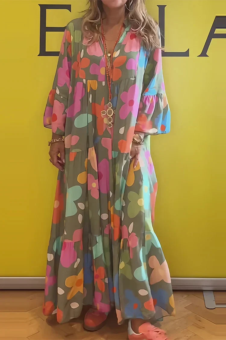 Blumentraum | Lässiges Maxikleid