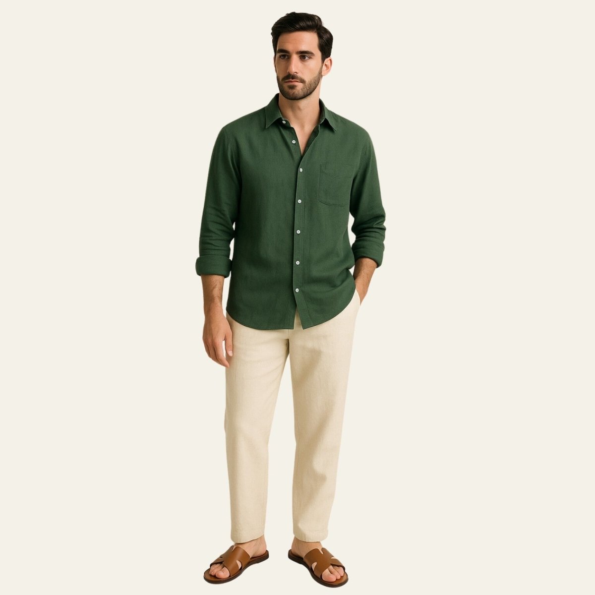 Elegantes Herren Hemd-Hosen Set