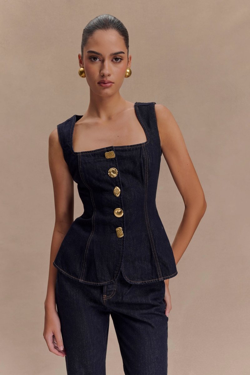 Elegantes Zweiteiler Set Weste Hose