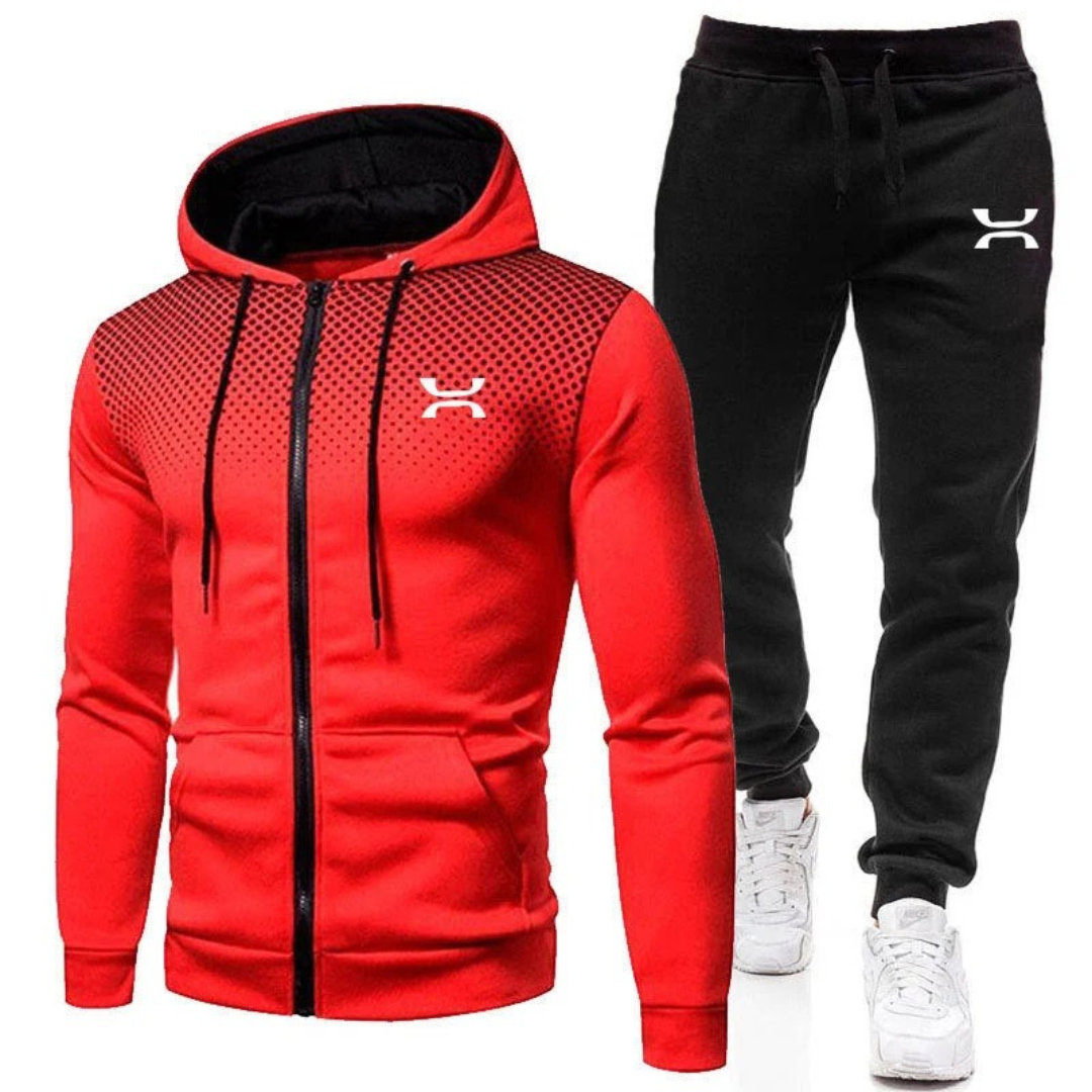 Elio | Herren Jogginganzug mit Kapuzenjacke und Hose im sportlichen Stil