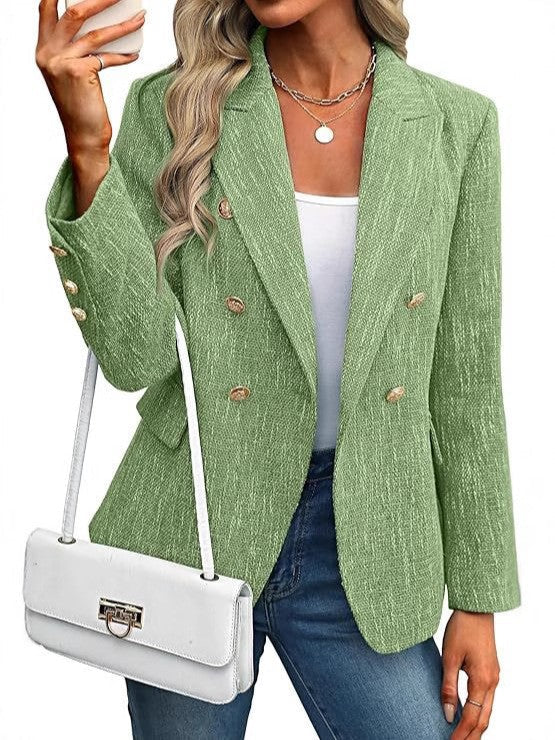 Estrid | Damen Zweireihiger Blazer mit Reverskragen