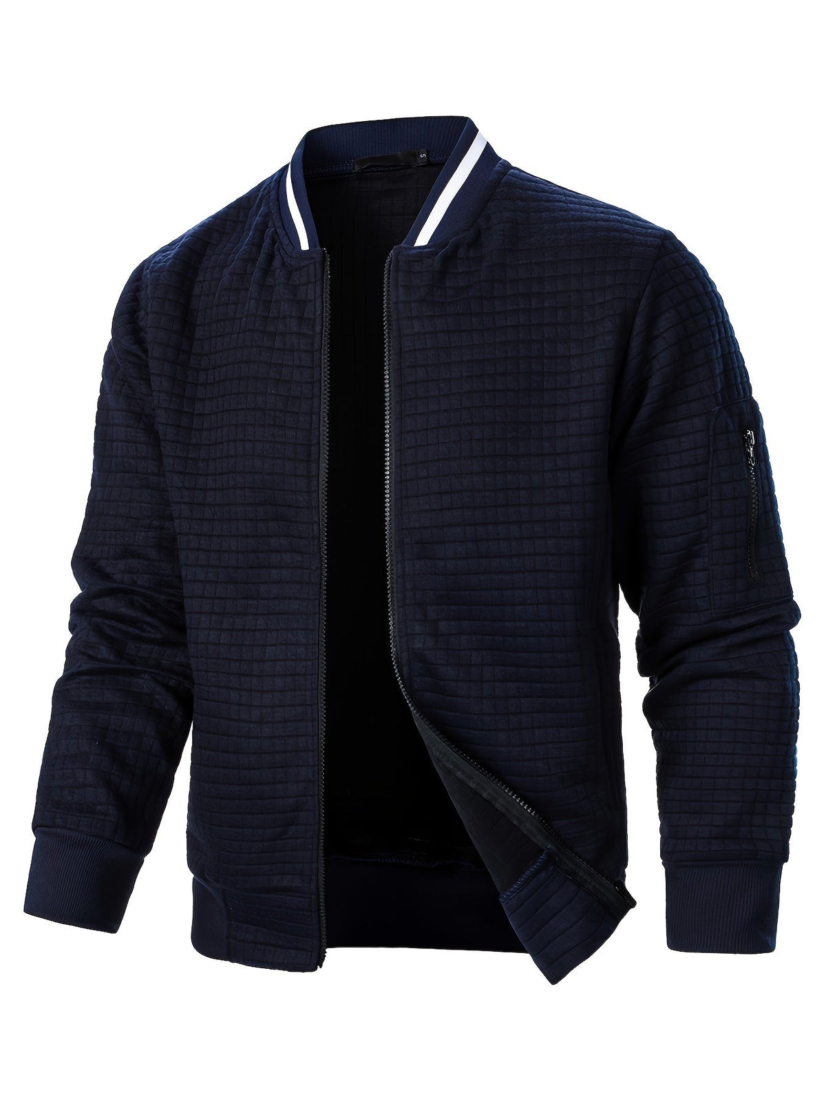 Benjie - Strick Jacke Mit Stehkragen Und Reißverschluss