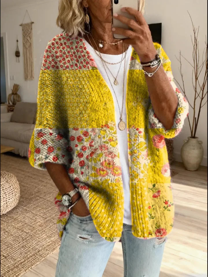 Stevena – Pullover Mit Elegantem Blumenmuster