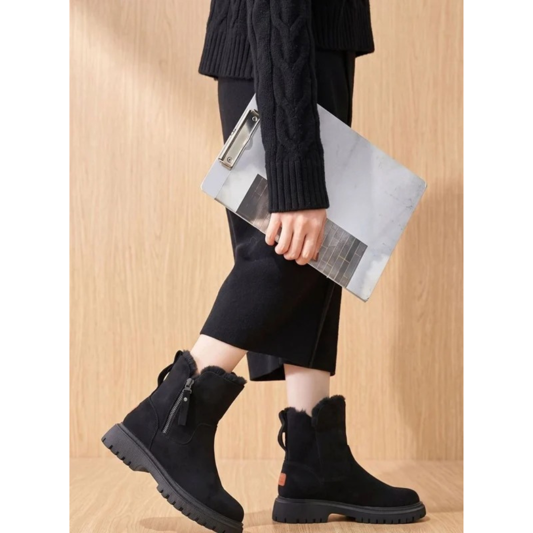 Fabienne | Damen Orthopädische Stiefeletten mit weichem Futter und Reißverschluss