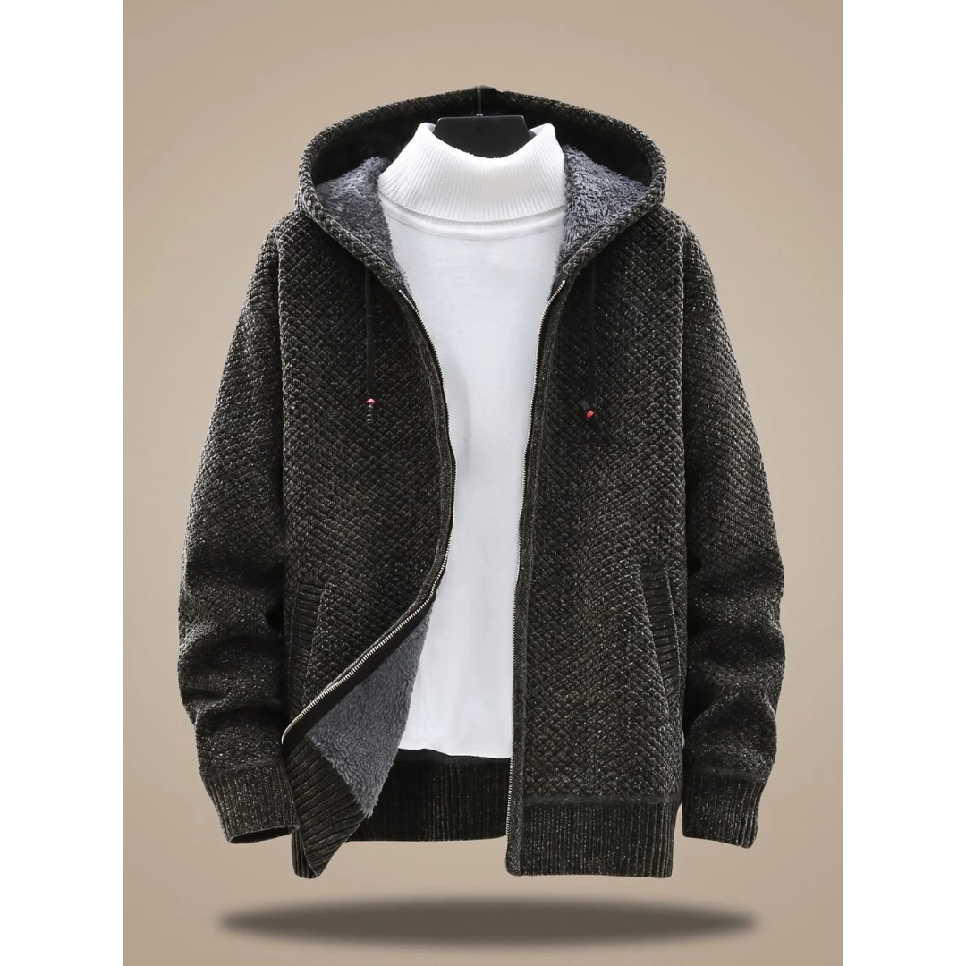 Fabio | Damen Strickjacke mit Kragen und Langarm