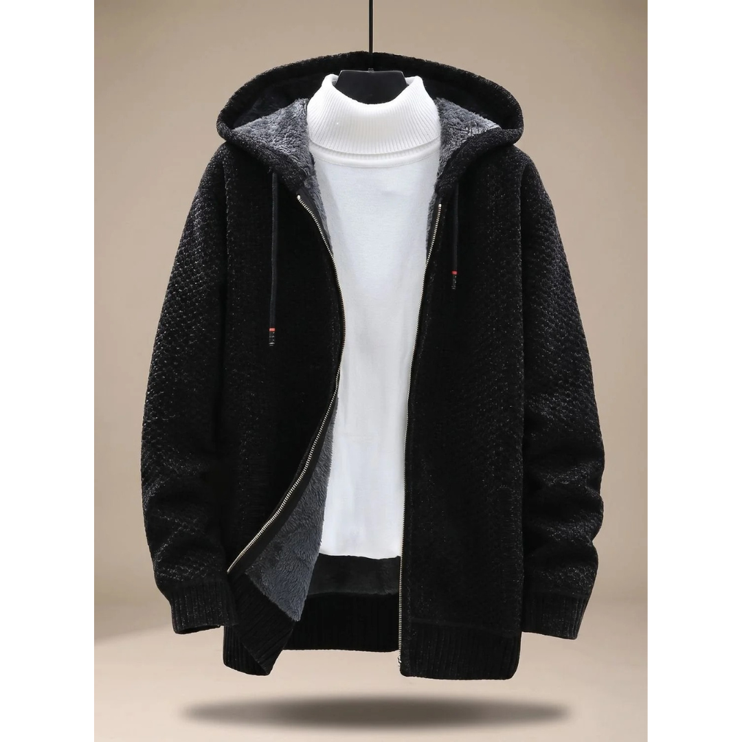 Fabio | Damen Strickjacke mit Kragen und Langarm
