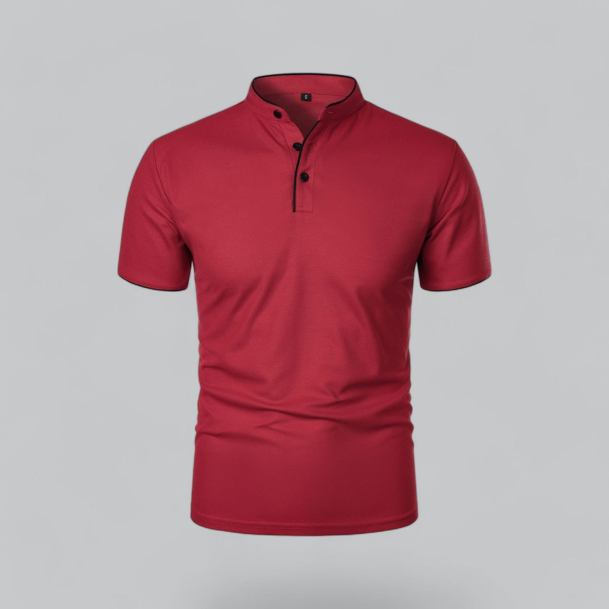 Fionn | Herren Poloshirt mit Stehkragen Kurzarm