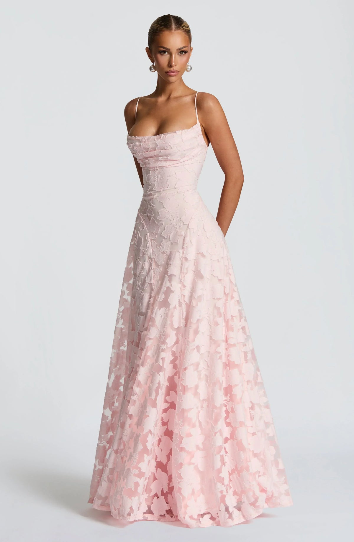 Melanie | Damen Maxikleid Fließend Elegant Zeitlos Sommer