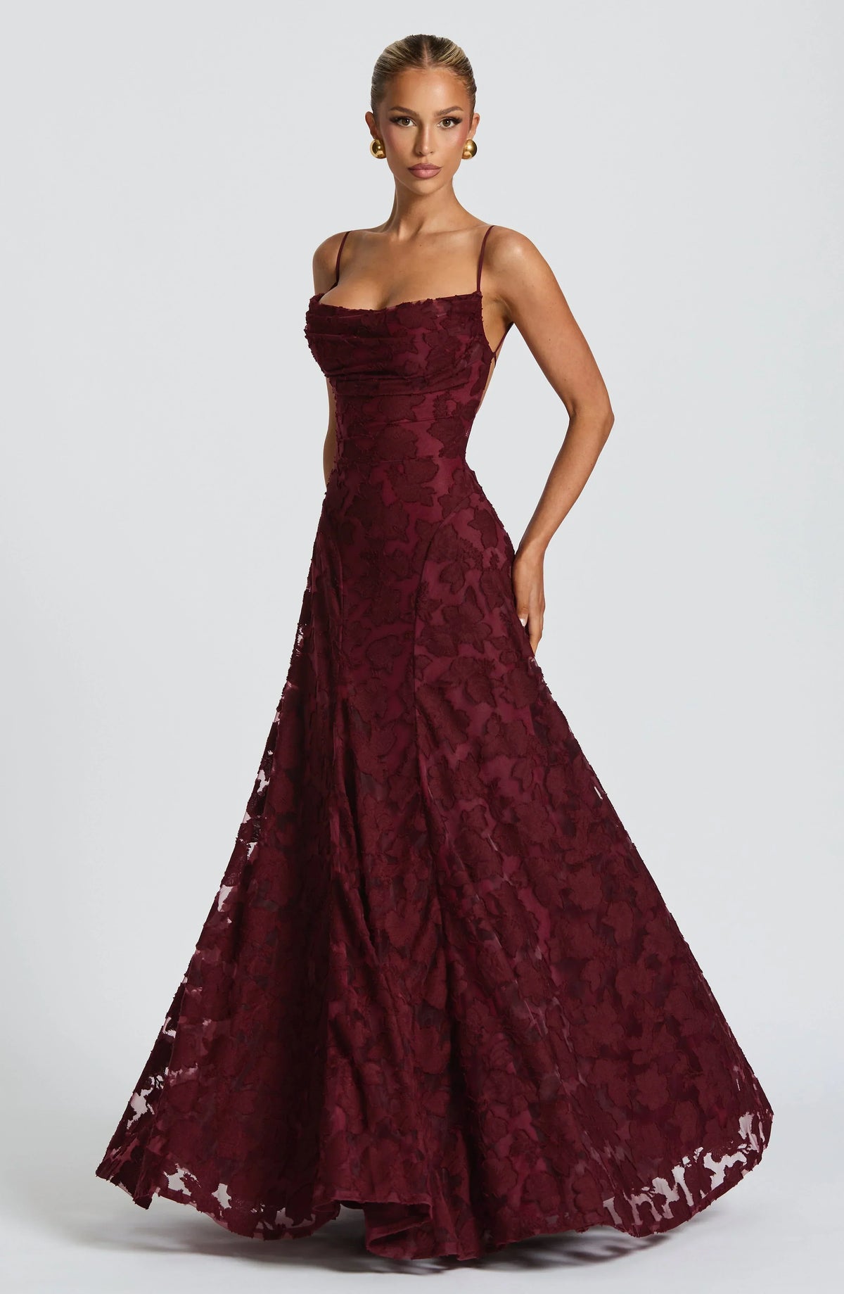 Melanie | Damen Maxikleid Fließend Elegant Zeitlos Sommer