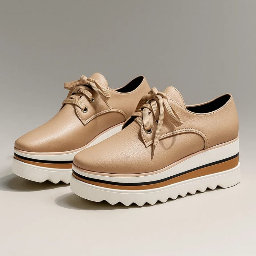 Frieda | Damen Plateau Sneaker mit Schnürung