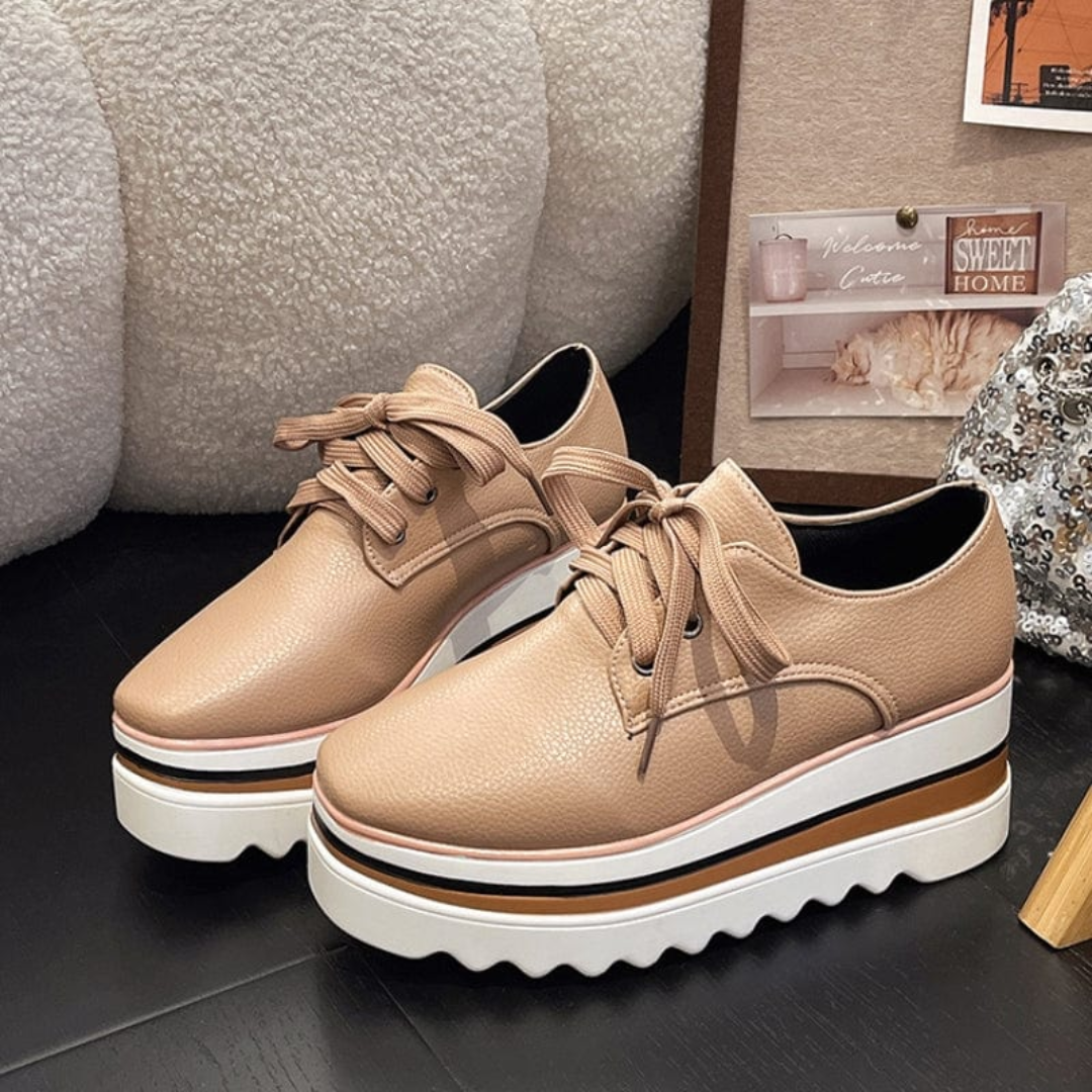 Frieda | Damen Plateau Sneaker mit Schnürung
